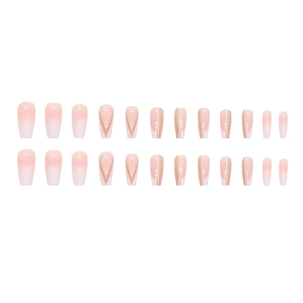 Multicolor__Nails_With_Glue_&_Manicure_Kit_Snow_Sparkle_(Set_Of_24)
