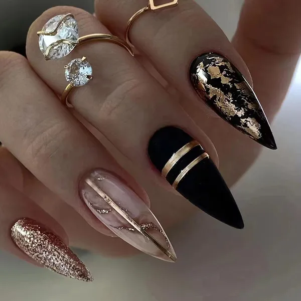 Multicolor__Nails_With_Glue_&_Manicure_Kit_Phantoms_Kiss_(Set_Of_24)