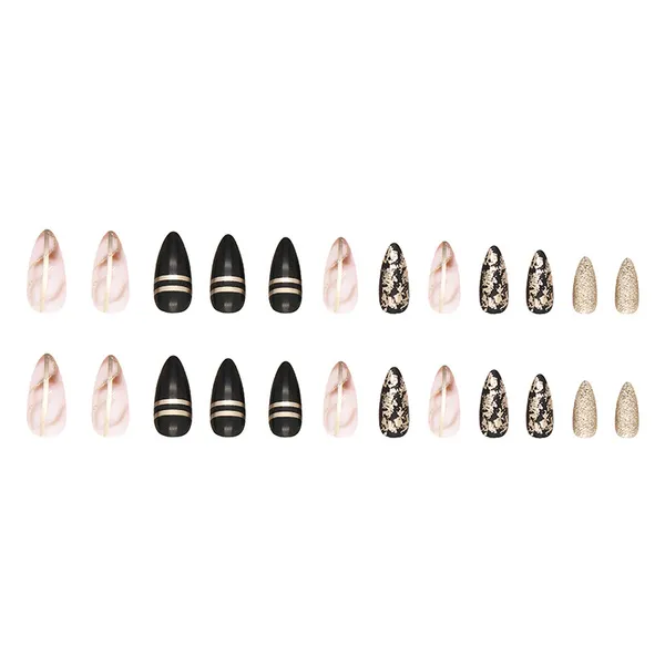 Multicolor__Nails_With_Glue_&_Manicure_Kit_Phantoms_Kiss_(Set_Of_24)