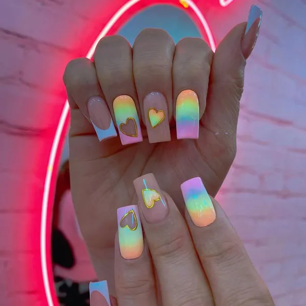 Multicolor__Nails_With_Glue_&_Manicure_Kit_Cotton_Candy_(Set_Of_24)
