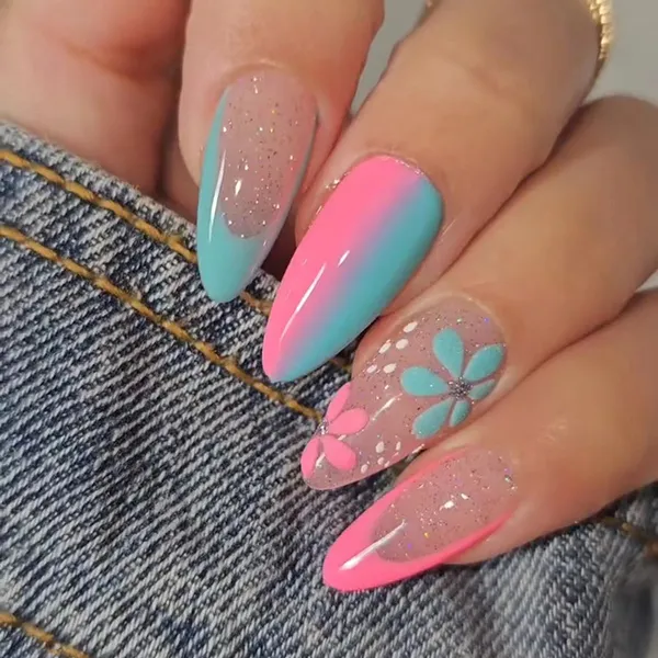 Multicolor__Nails_With_Glue_&_Manicure_Kit_Passion_(Set_Of_24)