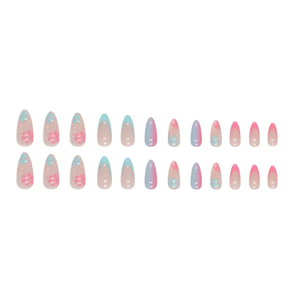 Multicolor__Nails_With_Glue_&_Manicure_Kit_Passion_(Set_Of_24)