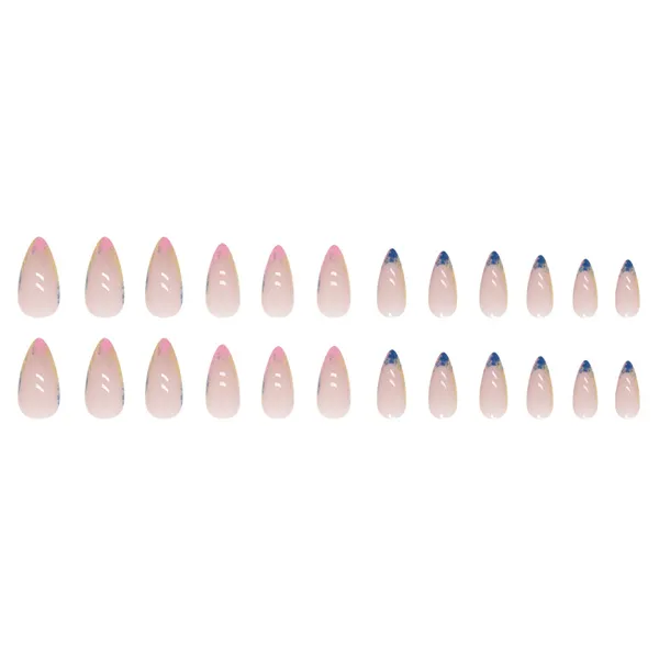 Multicolor__Nails_With_Glue_&_Manicure_Kit_Vivacious_(Set_Of_24)