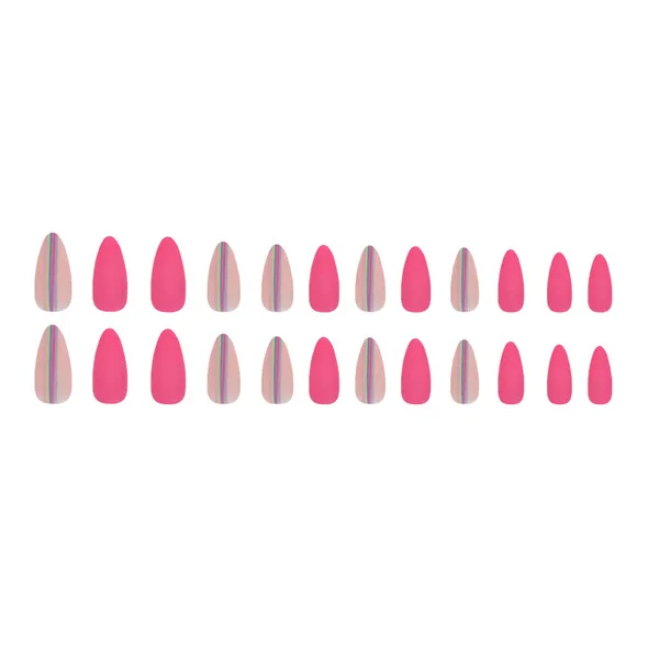 Multicolor__Nails_With_Glue_&_Manicure_Kit_Explosion_(Set_Of_24)