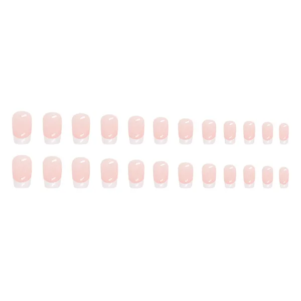 Multicolor__Nails_With_Glue_&_Manicure_Kit_French_Toasties_(Set_Of_24)