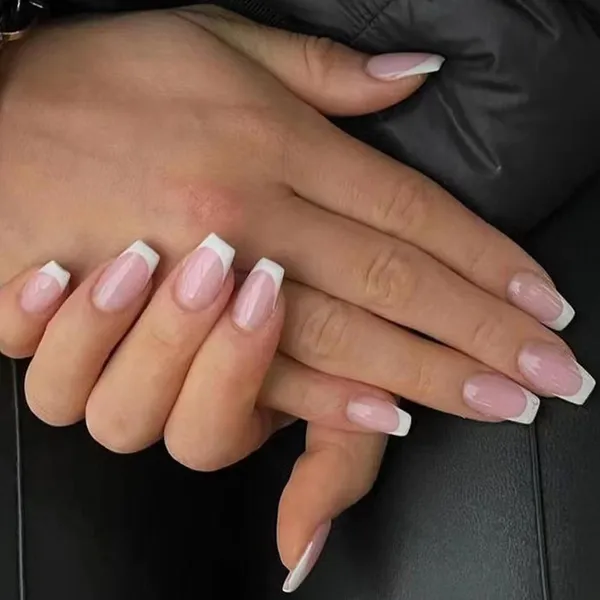 Multicolor__Nails_With_Glue_&_Manicure_Kit_French_Toasties_(Set_Of_24)