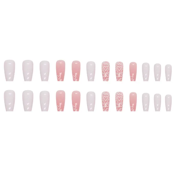 Multicolor__Nails_With_Glue_&_Manicure_Kit_Majestic_(Set_Of_24)