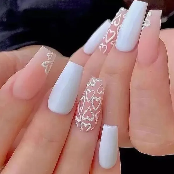 Multicolor__Nails_With_Glue_&_Manicure_Kit_Majestic_(Set_Of_24)
