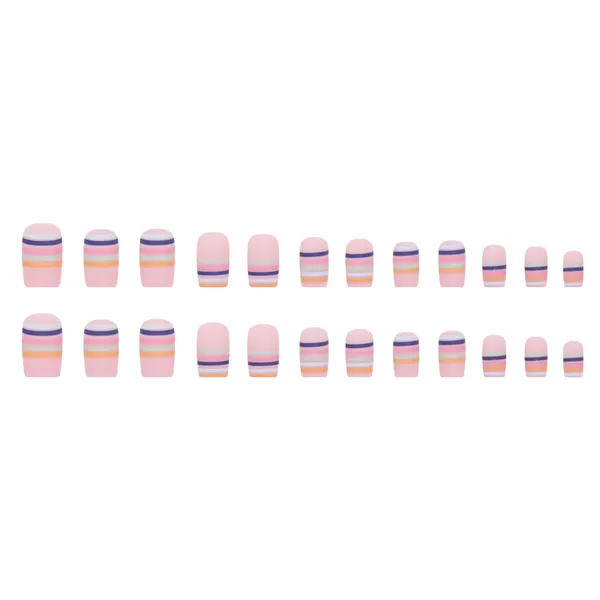 Multicolor__Nails_With_Glue_&_Manicure_Kit_Punch_(Set_Of_24)