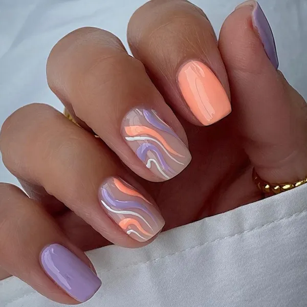 Multicolor__Nails_With_Glue_&_Manicure_Kit_Peach_Magic_(Set_Of_24)