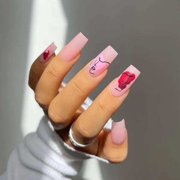 Multicolor__Nails_With_Glue_&_Manicure_Kit_Expressive_(Set_Of_24)