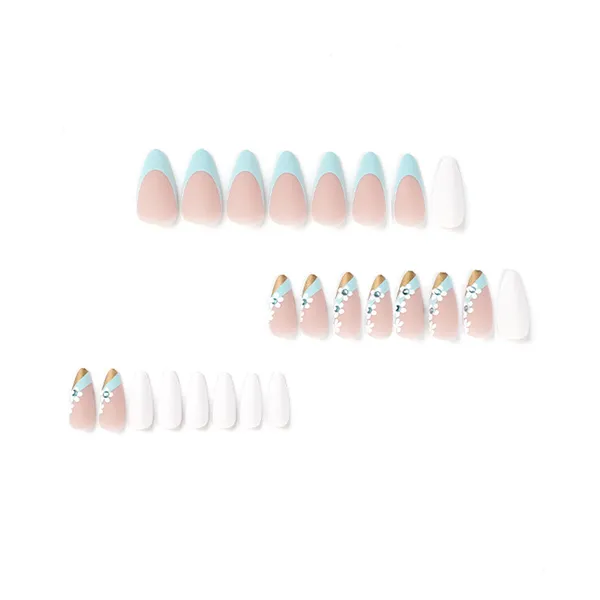 Multicolor__Nails_With_Glue_&_Manicure_Kit_Floral_Valley_(Set_Of_24)