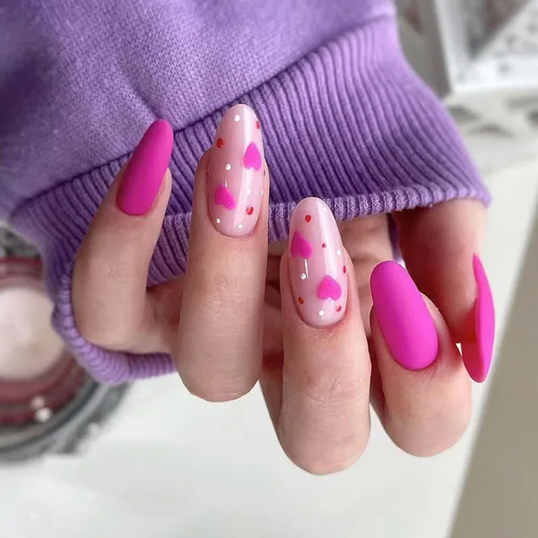 Multicolor__Nails_With_Glue_&_Manicure_Kit_Heartbeats_(Set_Of_24)
