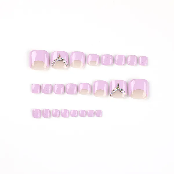 Multicolor_Toe_Stick_On_Nails_Set_Fake_Nails_Artificial_Designer_With_24_Pcs_Jelly_Glue_On_False_Nail_Including_Manicure_Kit_Lavish_Lilac