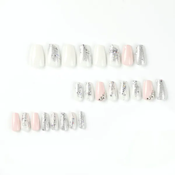 Multicolor_Nails_With_Glue_&_Manicure_Kit_Subte_Sand__(Set_Of_24)
