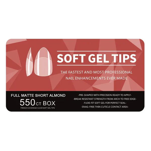 Transparent_Nail_Tips_Soft_Gel_Full_Cover_Nails_Matte_Acrylic_Nail_Tips_Artificial_False_Nails_With_Box_Fake_Nail_Extension_For_Nail_Salons_Diy_Nail_Art_(Short_Almond_Nail_Tips_Matte_Finish,_550_Pcs)