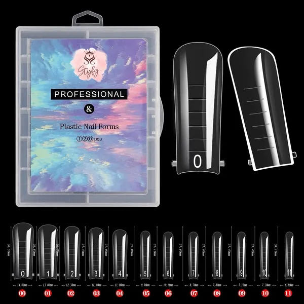 Transparent_Dual_Form_Tips_Dual_Tips_Forms_Full_Cover_False_Tips_Arched_For_Poly_Gel_Extension_Builder_Gel_Tips_Extensions_(Square_Dual_Form_Tips,_120_Pcs)