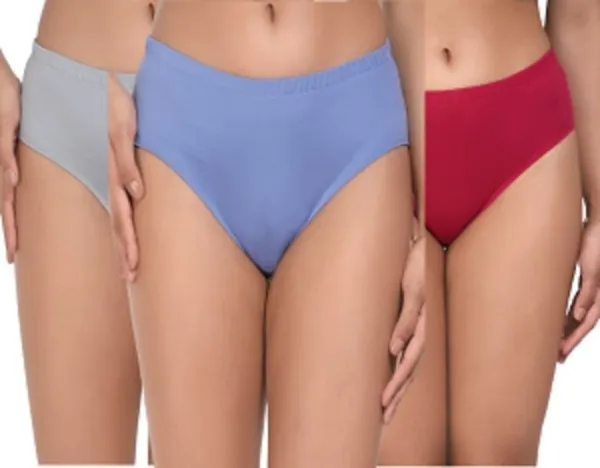 Pack_Of_3,_Multicolor_Solid_Pure_Cotton_Hipster_For_Women