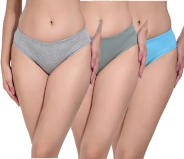 Pack_Of_3,_Grey_Light_Green_Light_Blue_Solid_Pure_Cotton_Hipster_For_Women