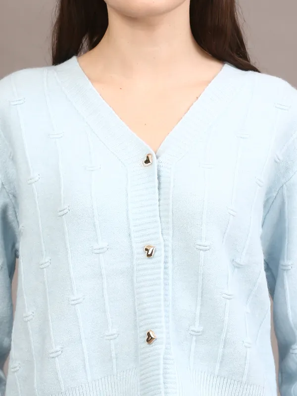 Sky_Blue_Woolen_Korean_Styled_Shrug_For_Women