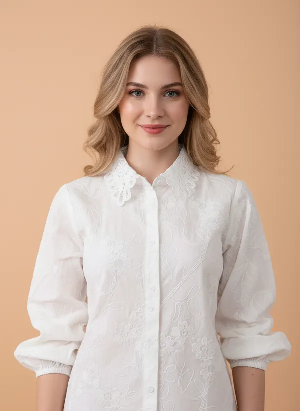 White_Embroidered_Styled_Top_For_Women
