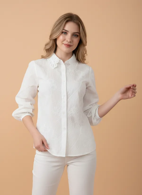 White_Embroidered_Styled_Top_For_Women