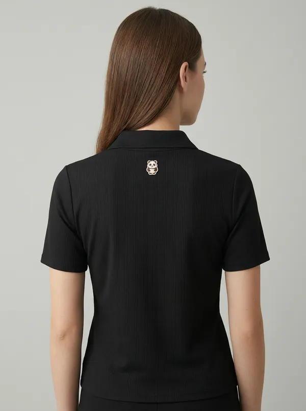 Black_Knitted_Collar_Styled_Tee_For_Women