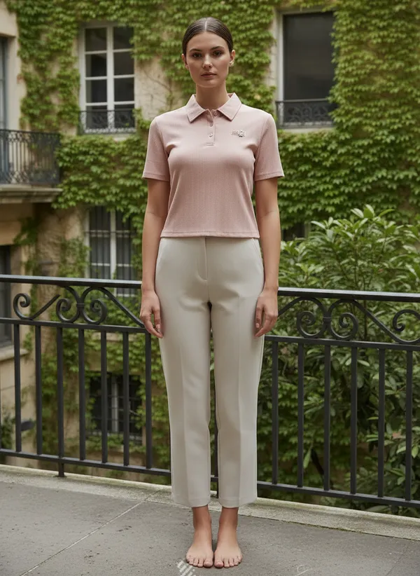Pink_Knitted_Collar_Styled_Tee_For_Women