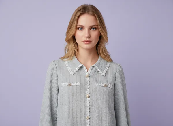 Grey_Summer_Wear_Korean_Pattern_Top_For_Women