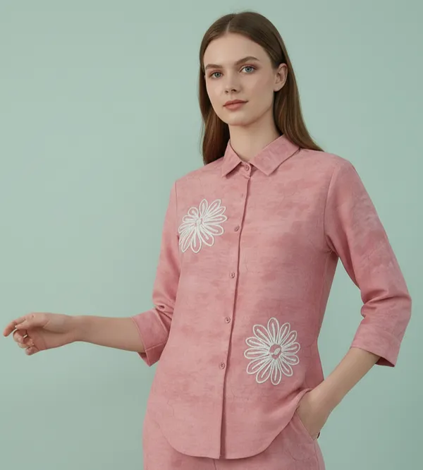 Pink_Cotton_Korean_Trend_Shirt_Style_Top_For_Women