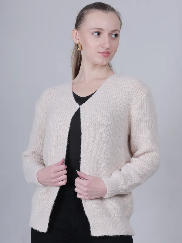 Beige_Woolen_Open_Front_Shrug_For_Women