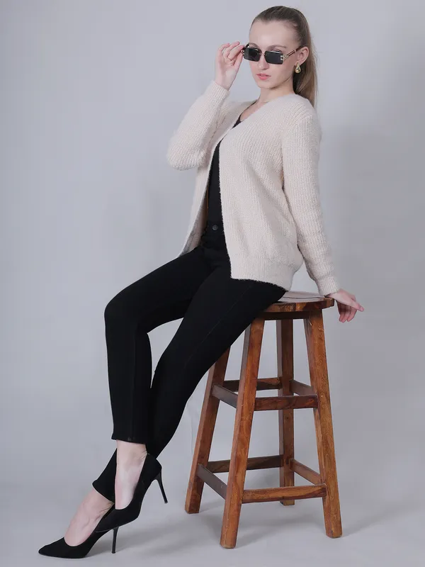Beige_Woolen_Open_Front_Shrug_For_Women