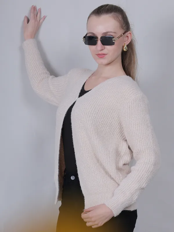 Beige_Woolen_Open_Front_Shrug_For_Women
