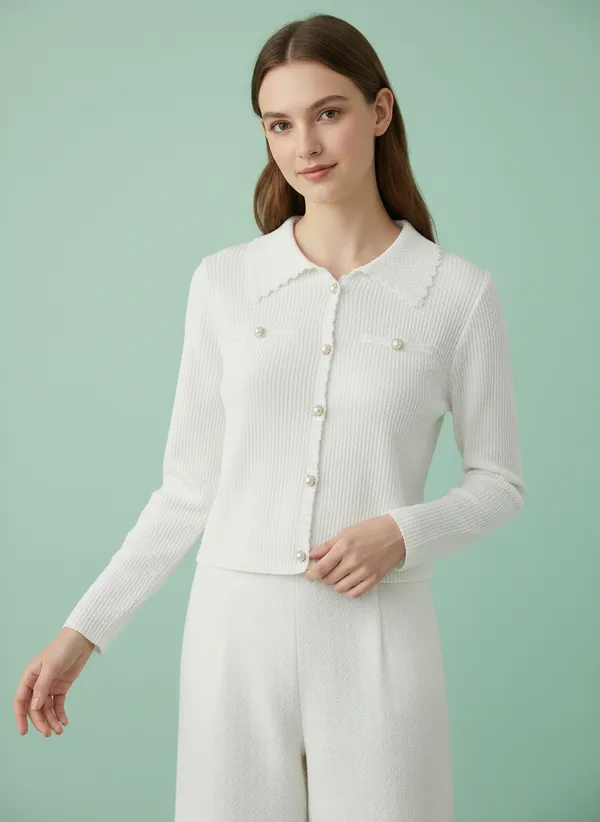 White_Cotton_Korean_Trend_Shirt_Style_Top_For_Women
