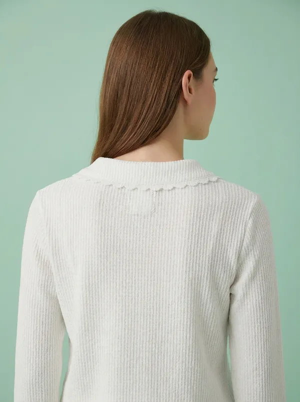 White_Cotton_Korean_Trend_Shirt_Style_Top_For_Women