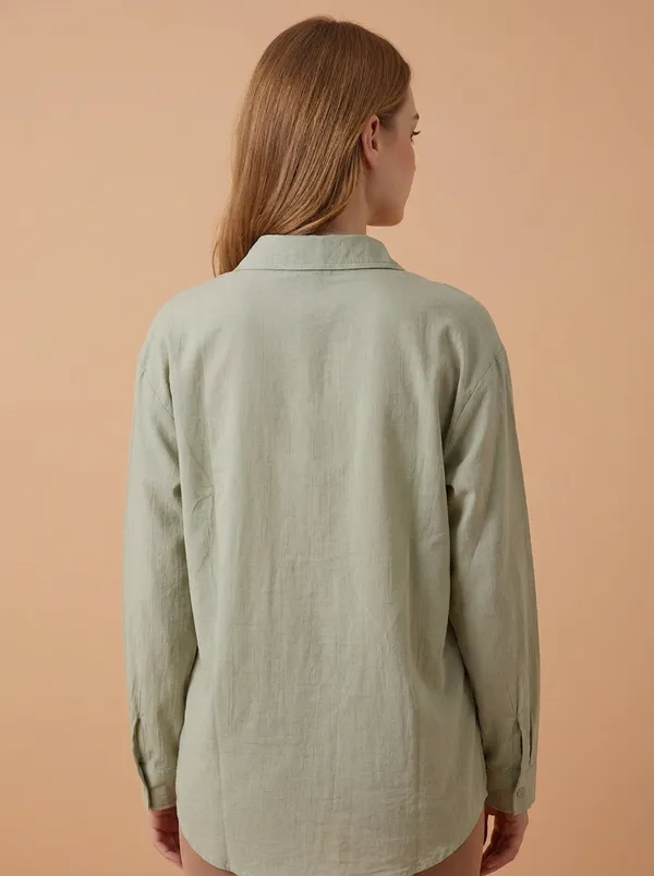 Pista_Cotton_Linen_Long_Shirt__For_Women