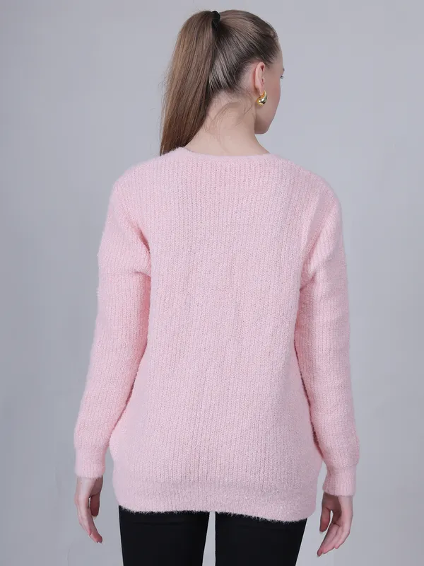 Pink_Woolen_Open_Front_Shrug_For_Women