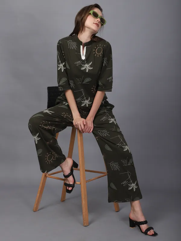 Olive_Cotton_Printed_Co-ord_Set_For_Women