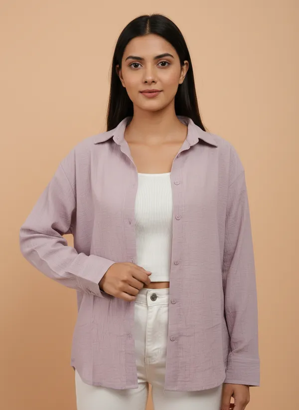 Lavender_Self_Designed_Korean_Styled_Shirt_Top_For_Women