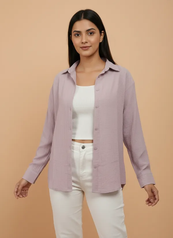 Lavender_Self_Designed_Korean_Styled_Shirt_Top_For_Women