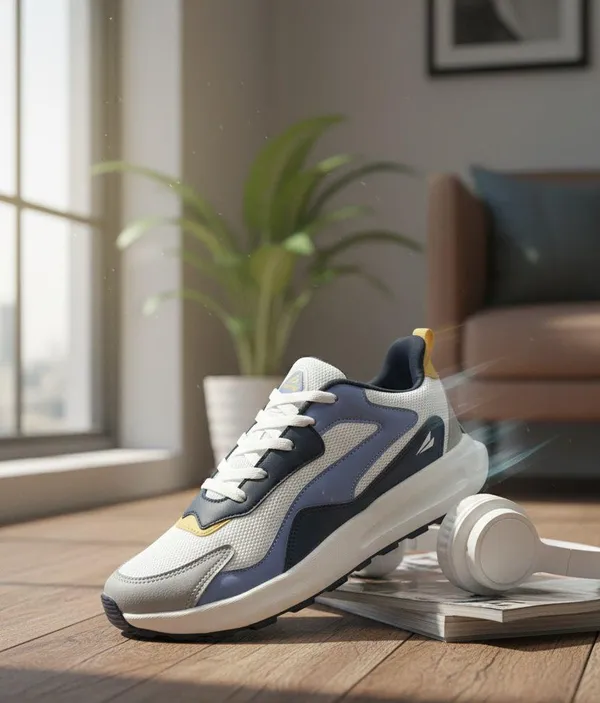 White_Navy_And_Sky_Synthetic_Leather_Casual_Shoes_For_Men_|_Fly