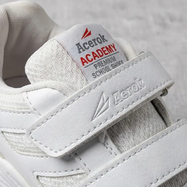 White_Air_Mesh_With_Synthetic_Leather_School_Shoes_For_Kids_|_Academy_Velcro