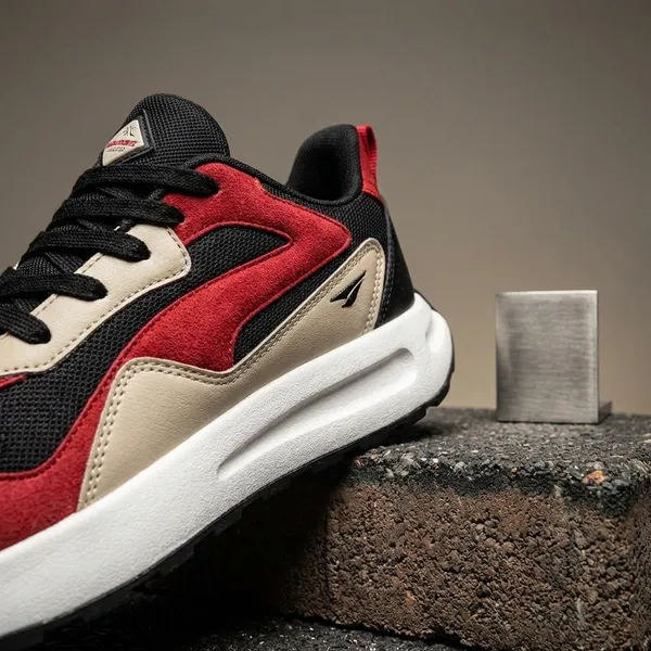 Black_And_Red_Synthetic_Leather_Casual_Shoes_For_Men_|_Fly