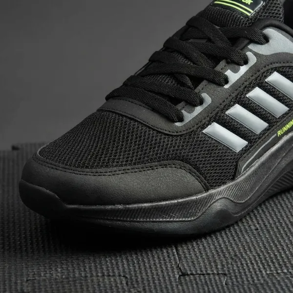 Black_And_Green_Air_Mesh_With_Rexine_Casual_Shoes_For_Men
