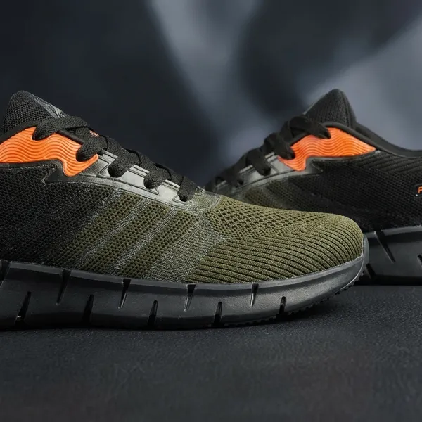 Mehandi_And_Black_Knitting_Upper_Casual_Shoes_For_Men_|_Zolo