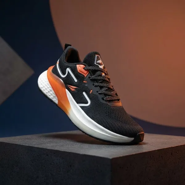 Black_And_Orange_Knitting_Upper_Casual_Shoes_For_Men_|_Spartan