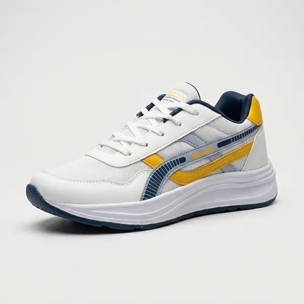 White_And_Navy_Air_Mesh_With_Rexine_Casual_Shoes_For_Men_|_Performance_5