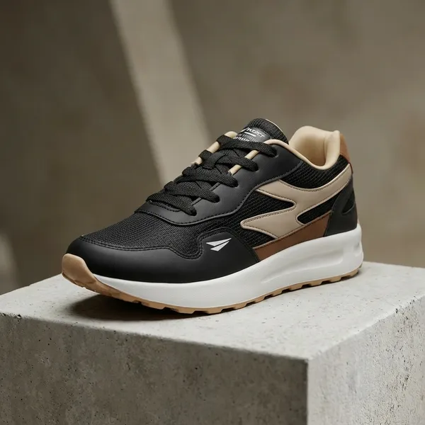 Black_And_Beige_Air_Mesh_With_Rexine_Casual_Shoes_For_Men_|_Performance_10