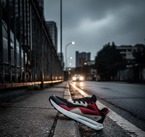 Black_And_Red_Synthetic_Leather_Casual_Shoes_For_Men_|_Fly