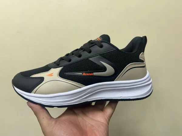 Black_And_Beige_Air_Mesh_With_Rexine_Casual_Shoes_For_Men_|_Performance_3